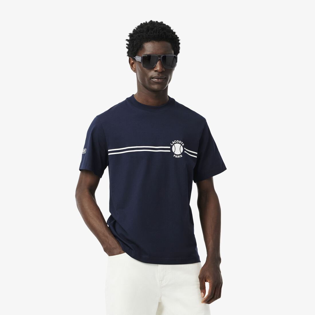 Printed Embroidered Cotton Jersey T-shirt - TH9694-00-166