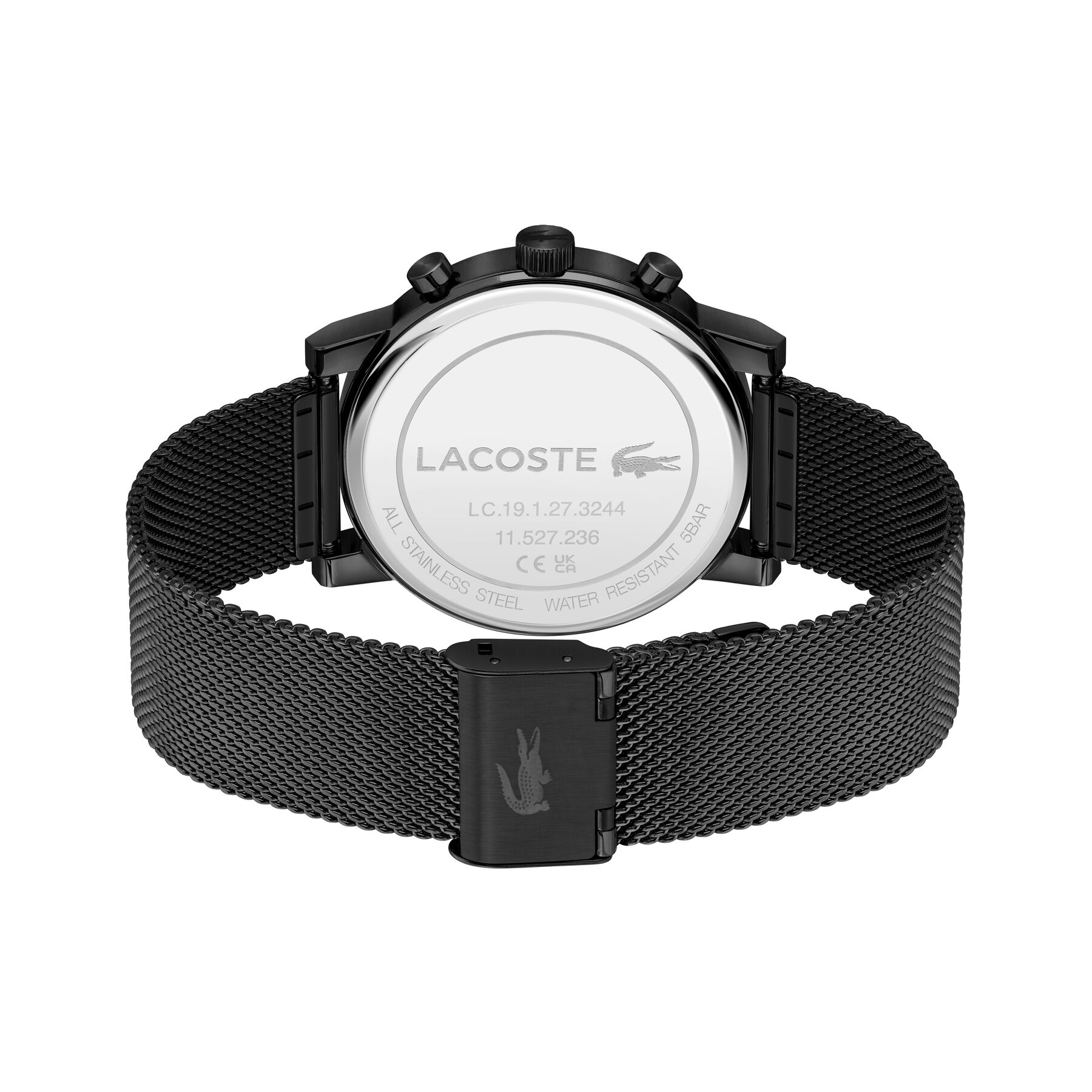 Black Ion-Plated Steel Men's Watch lacoste black ion plated steel men s watch