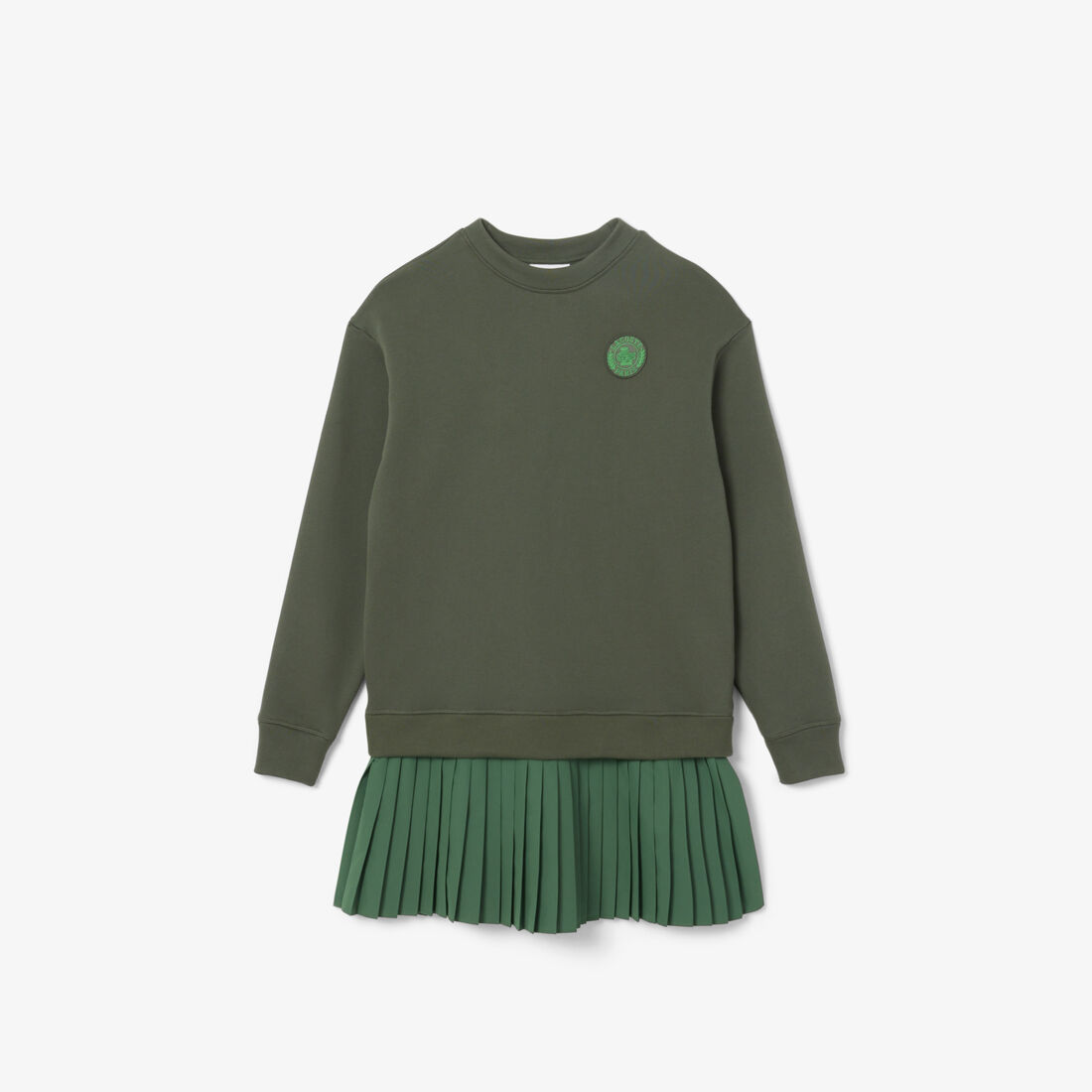 Blended Fabric Pleated Sweatshirt Dress Blended Fabric Pleated Sweatshirt Dress - EF9562-00-FRI