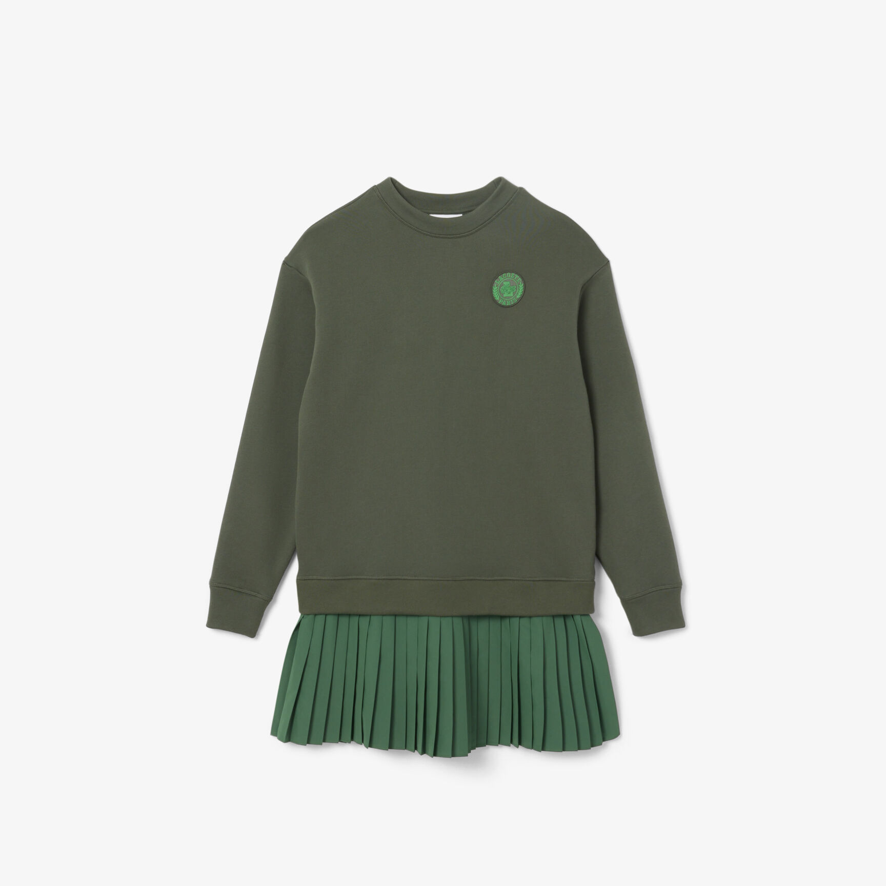 Blended Fabric Pleated Sweatshirt Dress Blended Fabric Pleated Sweatshirt Dress - EF9562-00-FRI