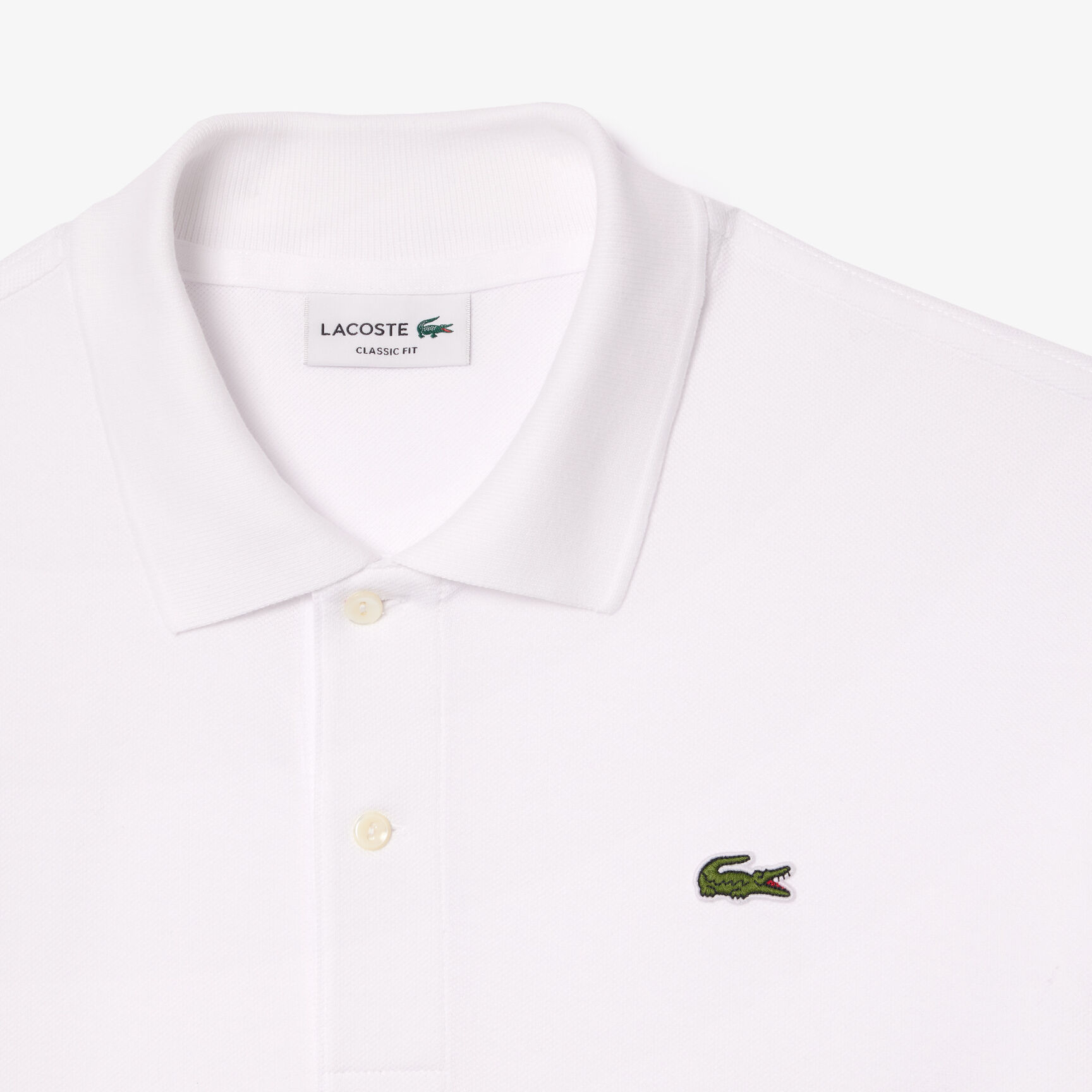 قميص بولو بيكيه L.12.12 أصلي من لاكوست Original L.12.12 Lacoste Flocked Pique Polo Shirt - PH7419-00-001