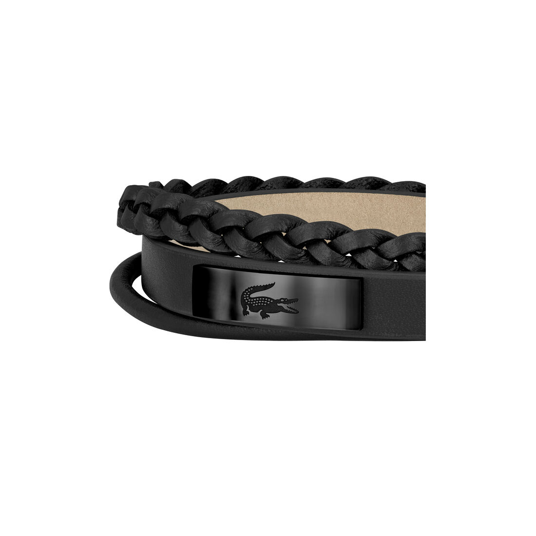 Fusion Leather Bracelet null - 2040318-BLACK