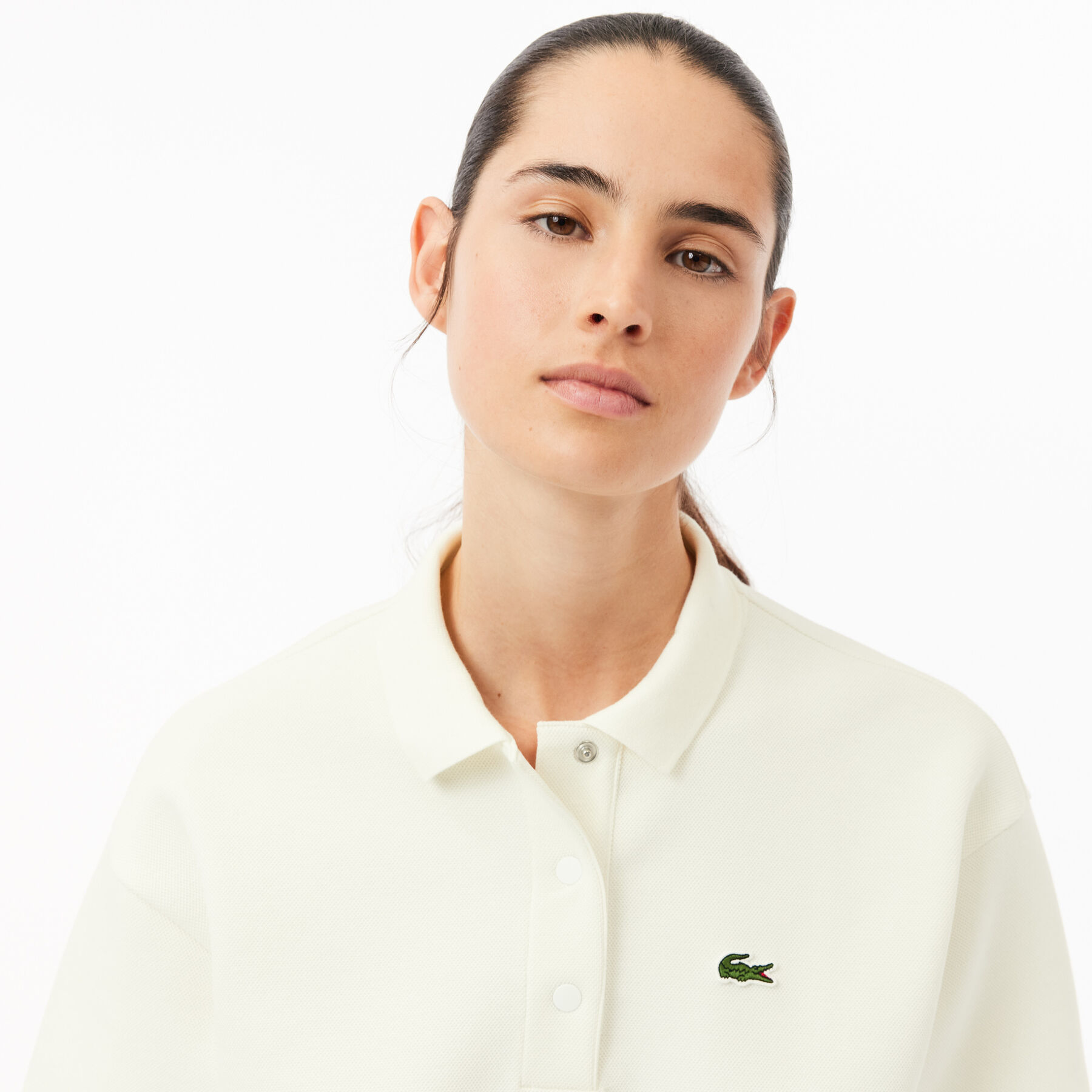 Double Sided Cotton Pique Oversized Polo Shirt - PF1660-00-70V