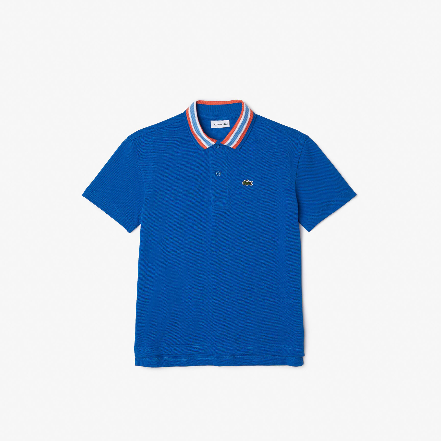 Boys’ Contrast Collar Branded Polo Shirt lacoste boys contrast collar branded polo shirt