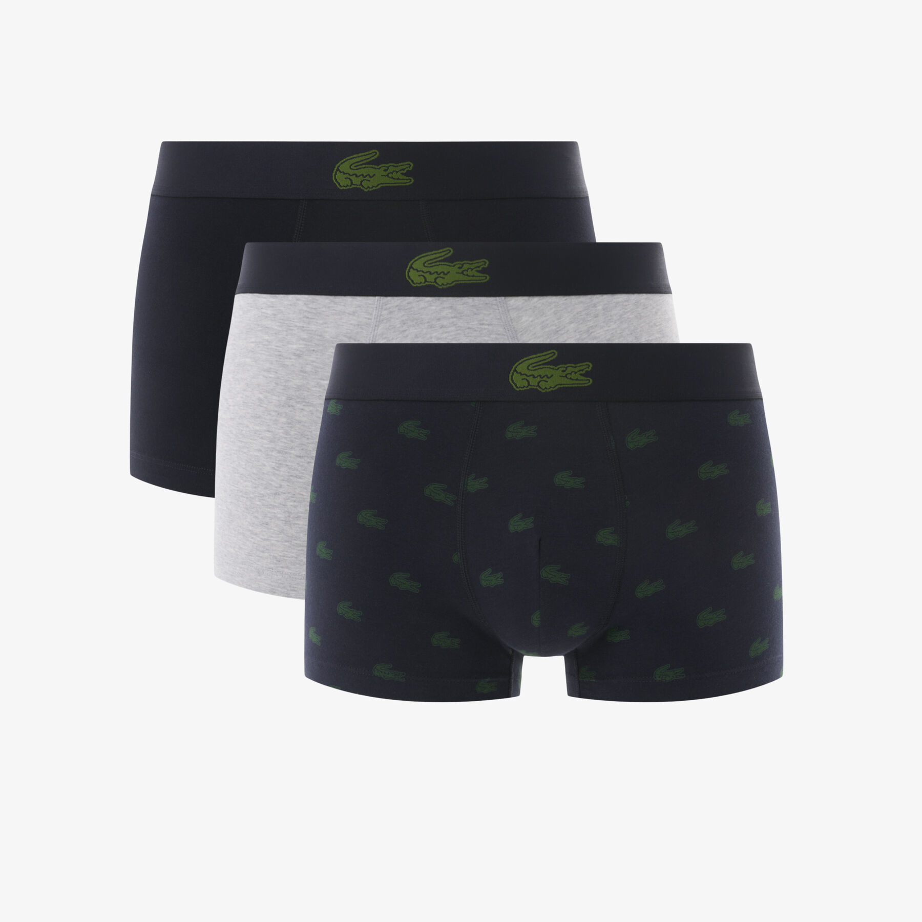 مجموعة من 3 سراويل داخلية بطبعة تمساح 3-Pack Crocodile Print Trunks - 5H5154-00-I90