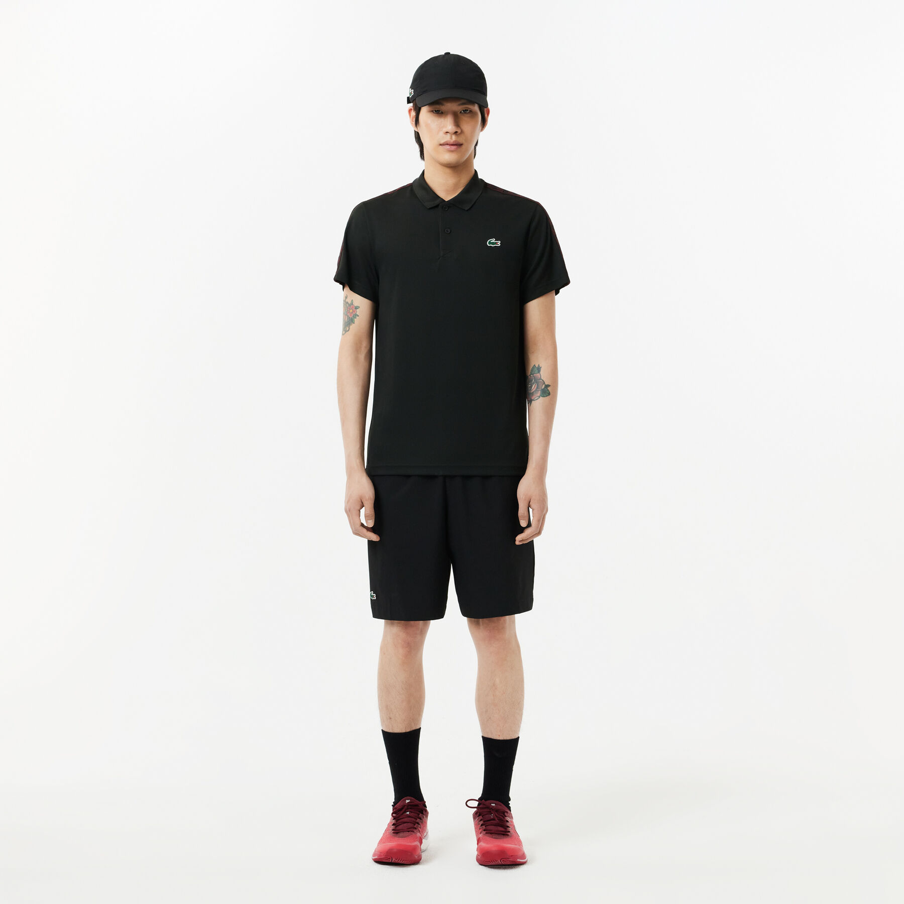 Regular Fit Ultra Dry Pique Tennis Polo Shirt Ultra-Dry Monogram Stripe Tennis Polo Shirt - DH2557-00-031