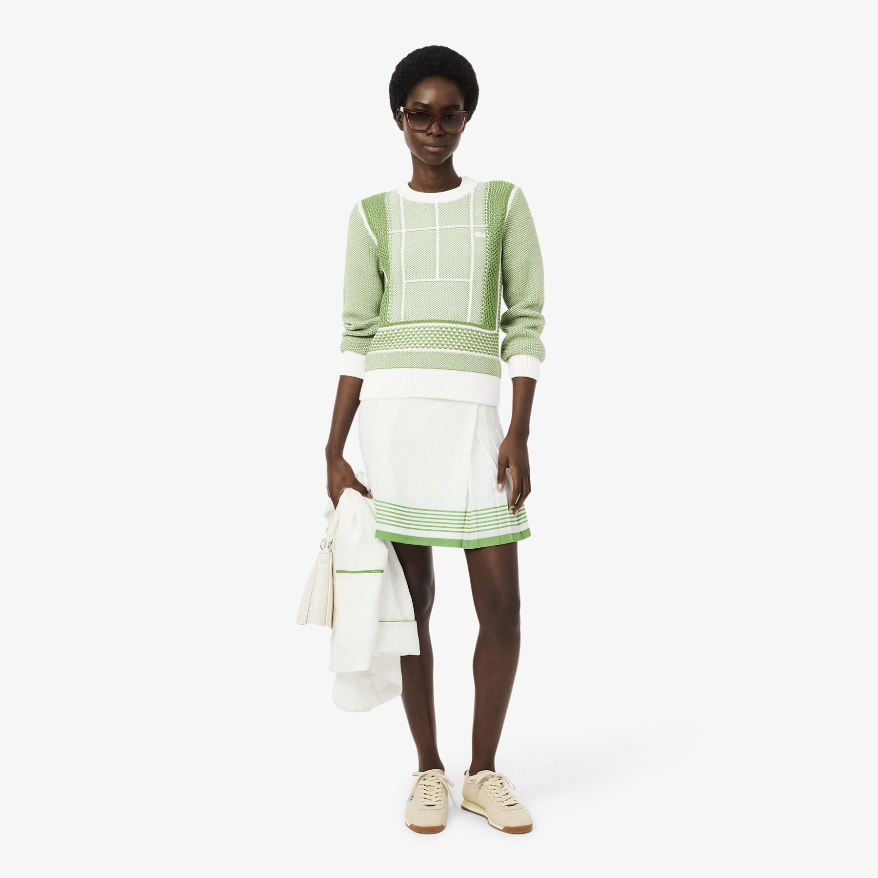سترة جاكار برسومات ملعب التنس Tennis Court Graphic Jacquard Sweater - AF9867-00-4IN