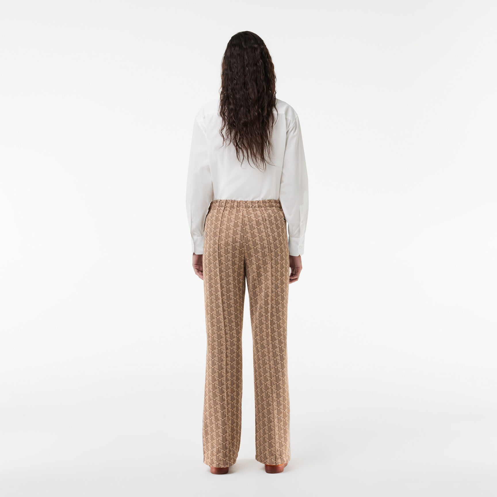 Women's Lacoste Monogram Print Trackpants - XF9313-00-IRP