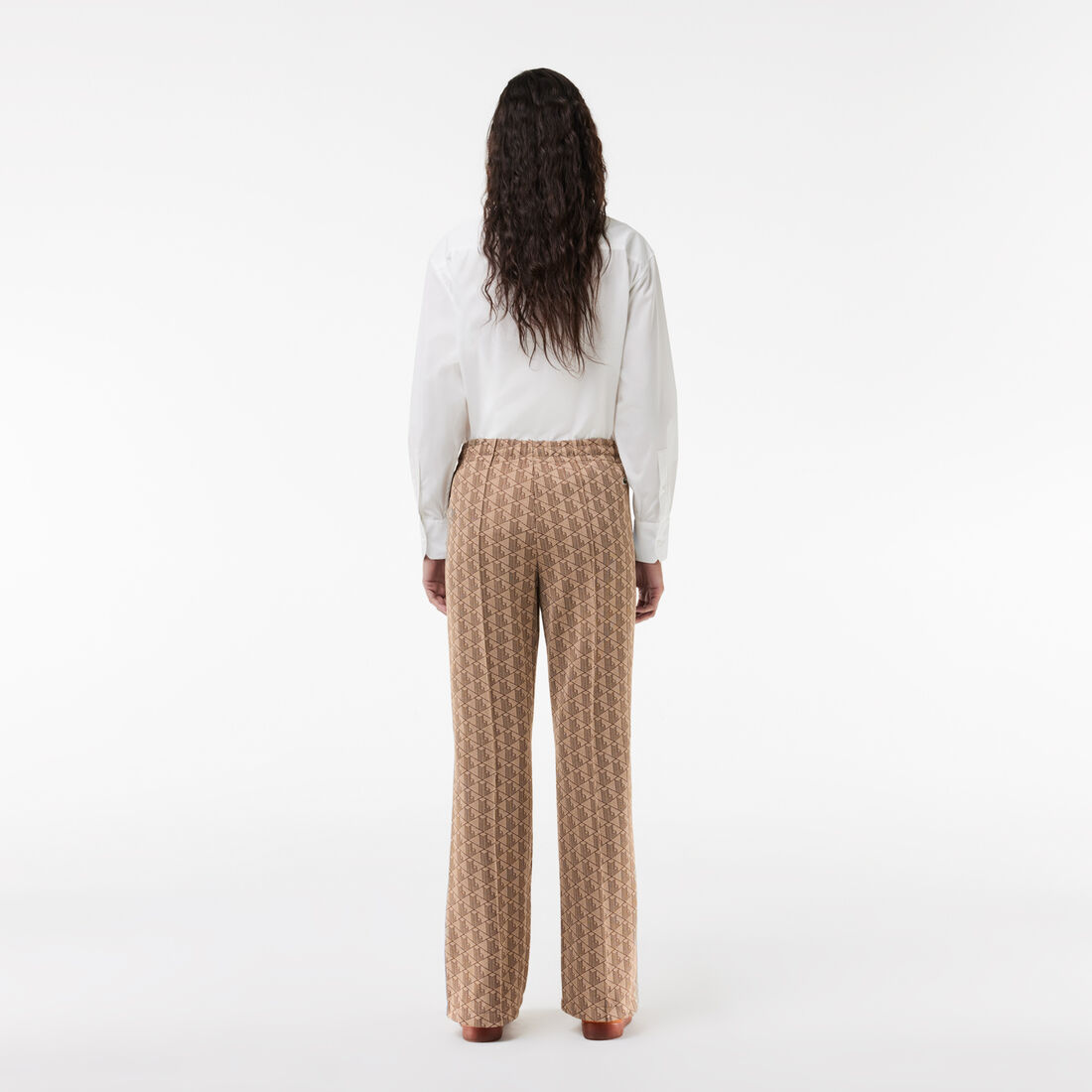 Flared Monogram Sweatpants Women's Lacoste Monogram Print Trackpants - XF9313-00-IRP