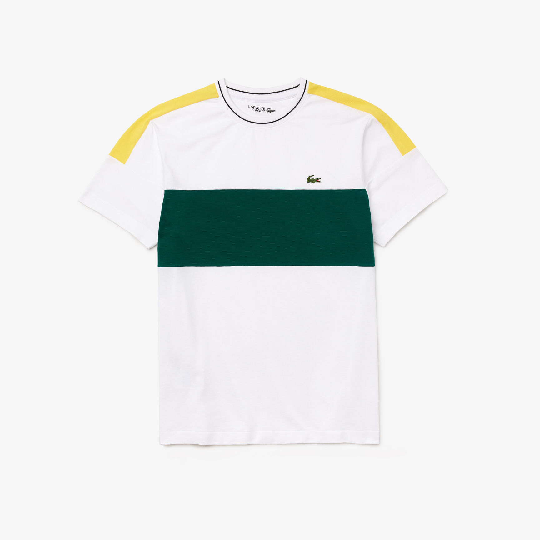 Men&rsquo;s Lacoste SPORT Ultra-Light Colorblock Cotton T-shirt
