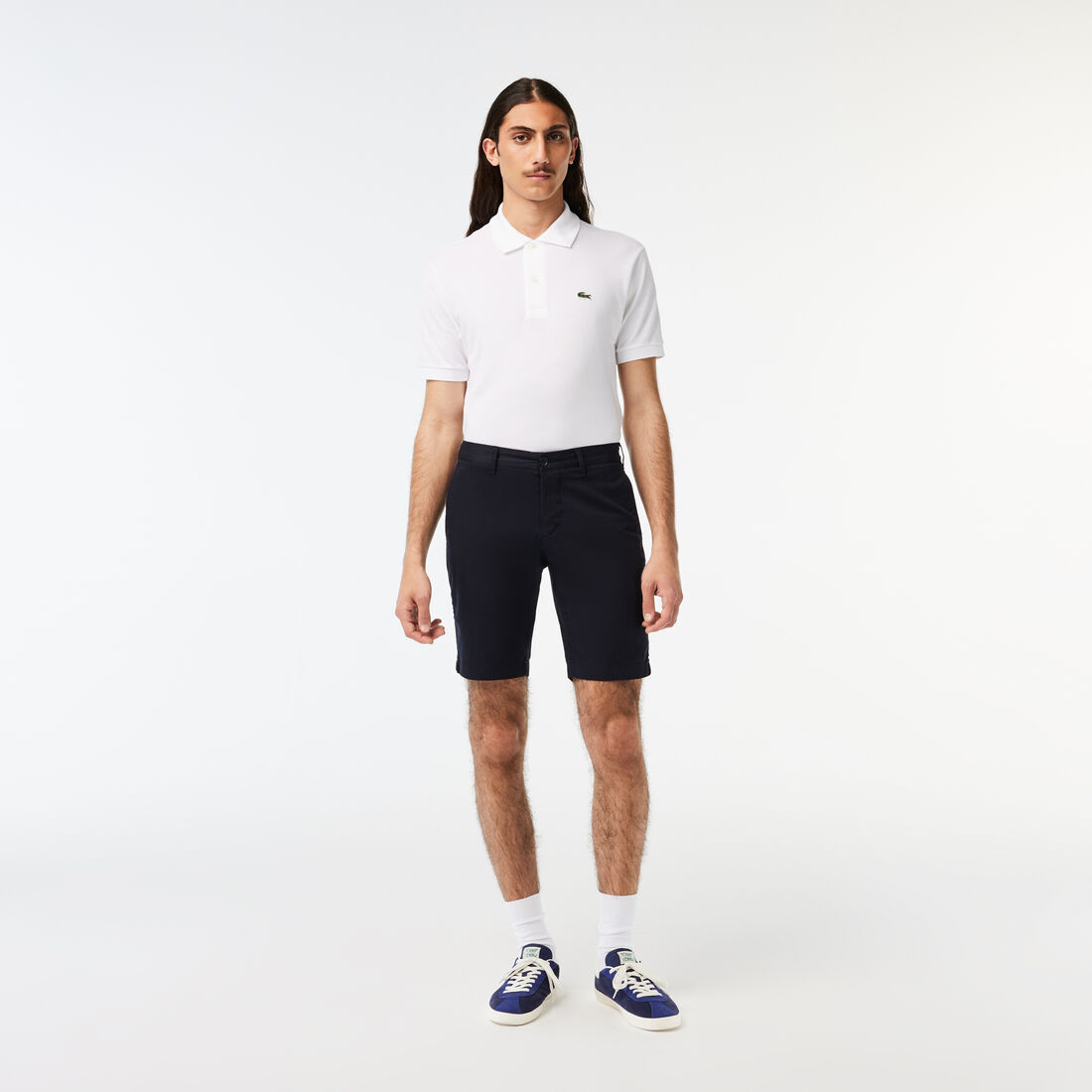 Men's Slim Fit Stretch Cotton Bermuda Shorts - FH2647-00-HDE