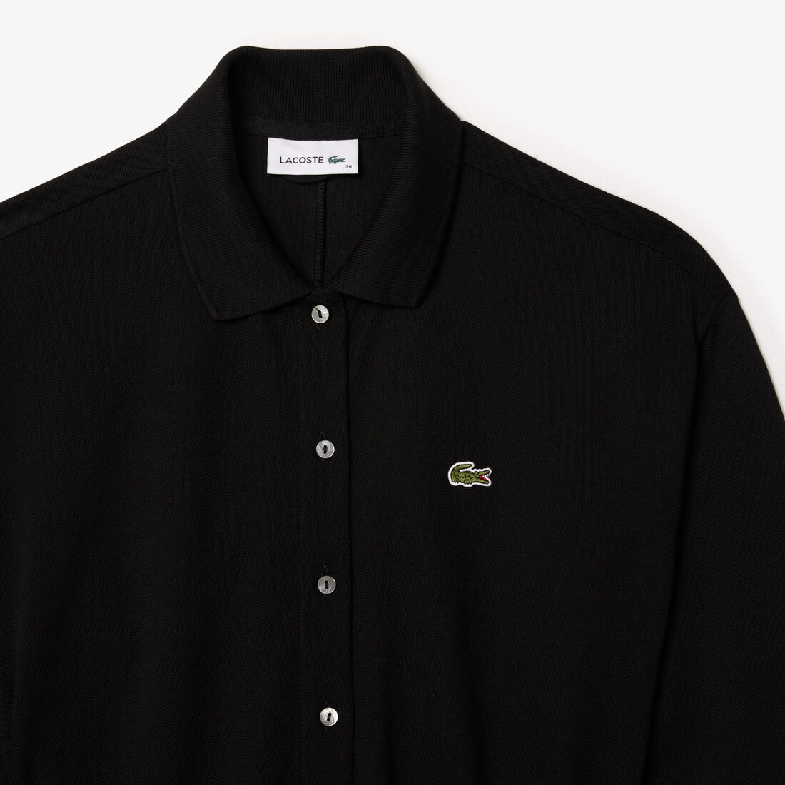 3/4 Sleeve Cotton Pique Polo Dress 3/4 Sleeve Cotton Pique Polo Dress - EF0850-00-031