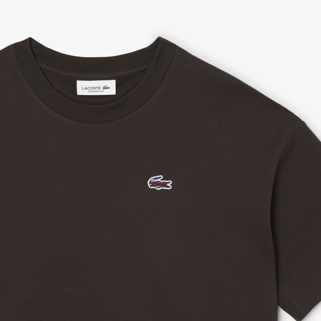 تي شيرت مريح بنقشة تمساح Relaxed Fit Landscape Crocodile T-shirt - TF5242-00-SKB