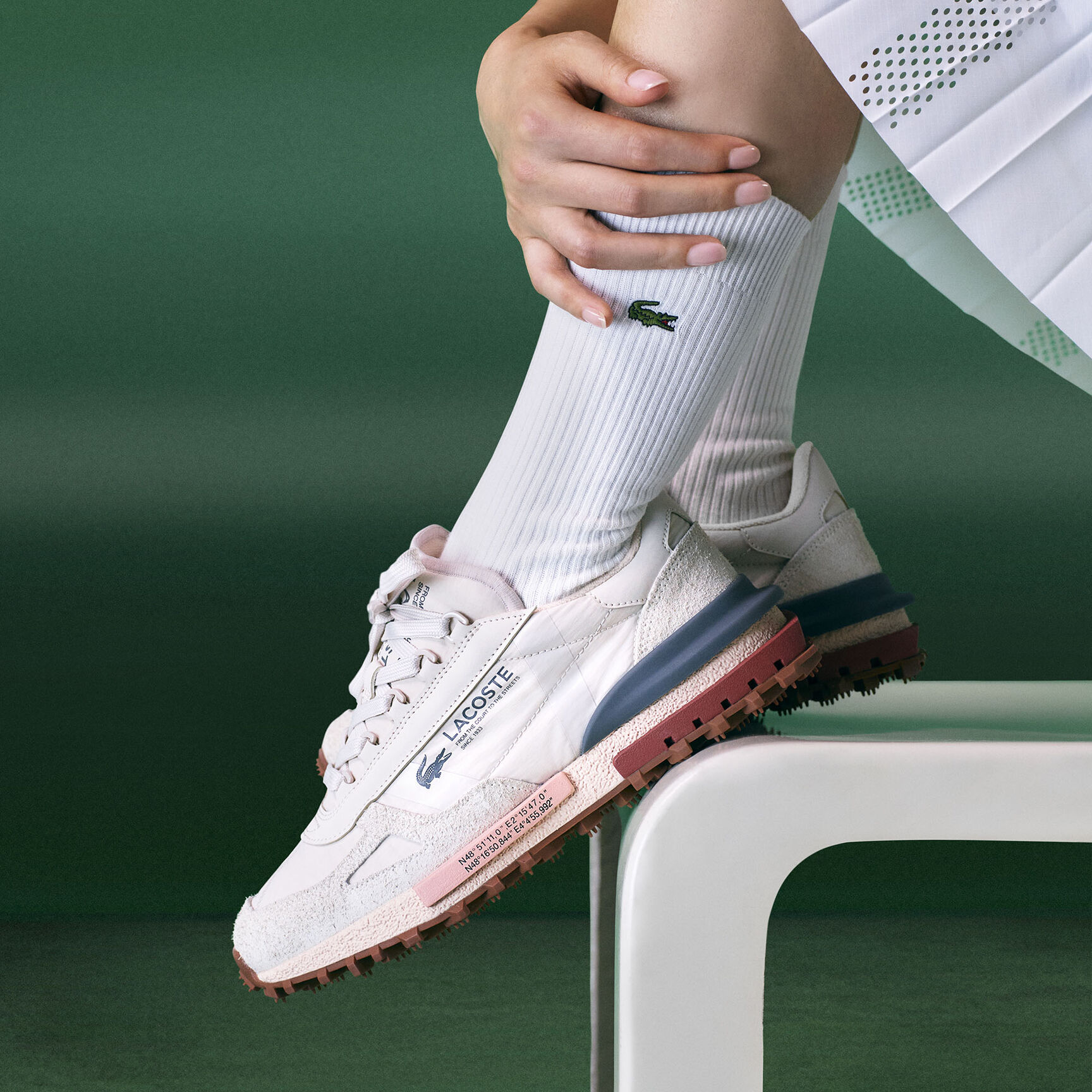 حذاء رياضي إيليت أكتف نسائي من الجلد Women's Elite Active Leather Sneakers - 49SFA0002-UH1