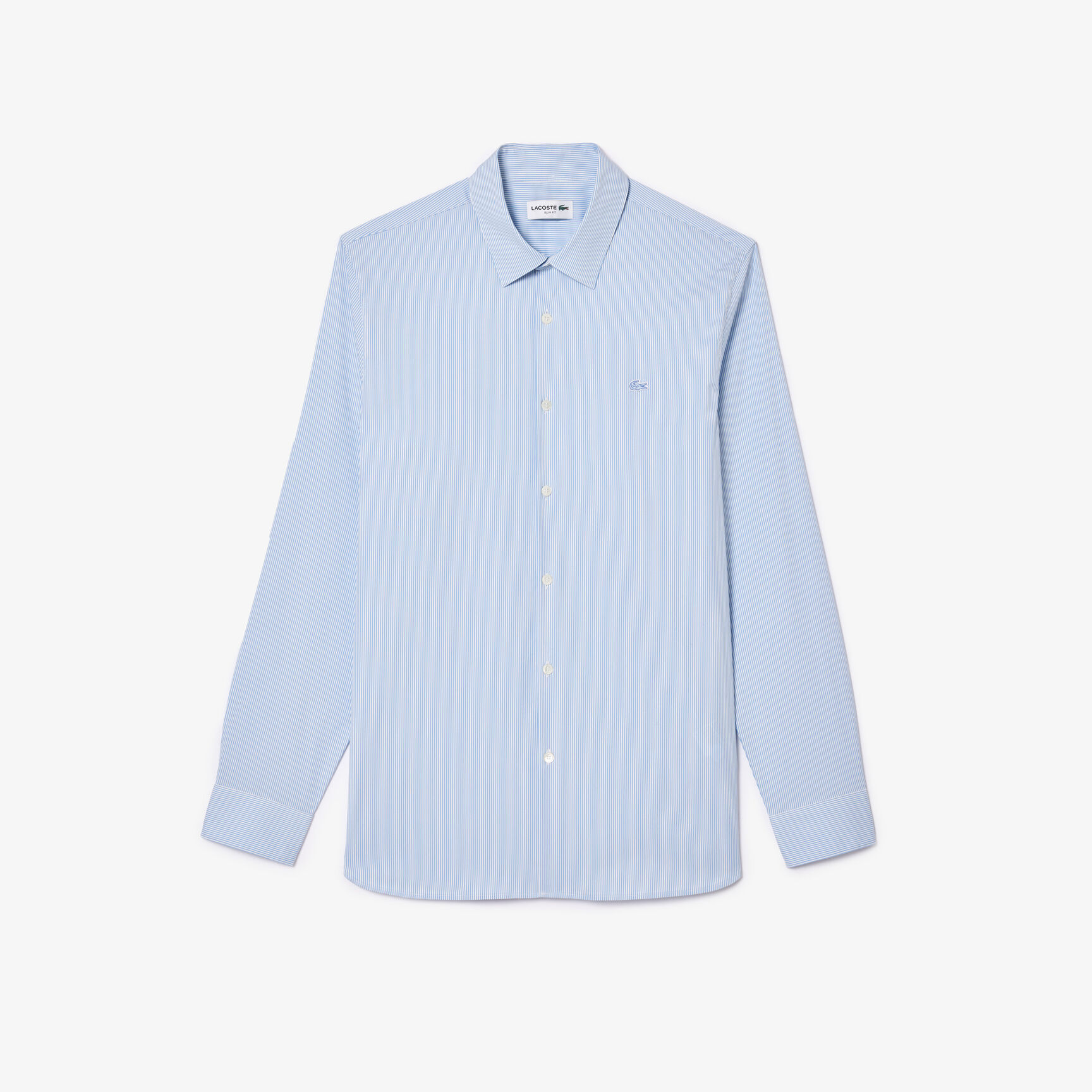 Slim Fit Striped Stretch Poplin Shirt Men's Lacoste Slim Fit Striped Stretch Poplin Shirt - CH0198-00-F6Z