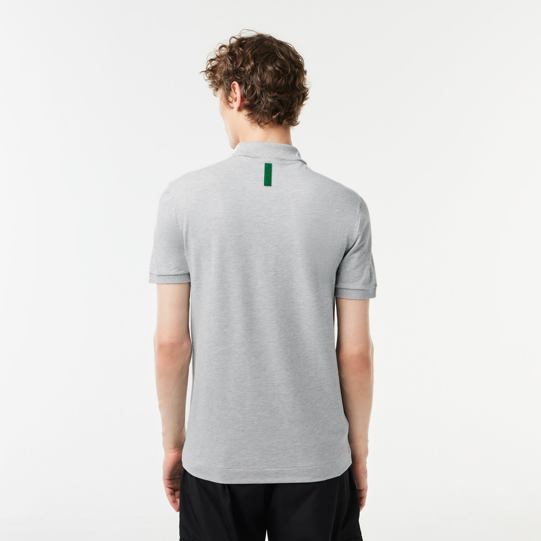 تيشيرت بولو لاكوست بيكيه مطاطي بقصة ضيقة وشعار الماركة للرجال Men's Lacoste Branded Slim Fit Stretch Piqu� Polo - PH9642-00-CCA