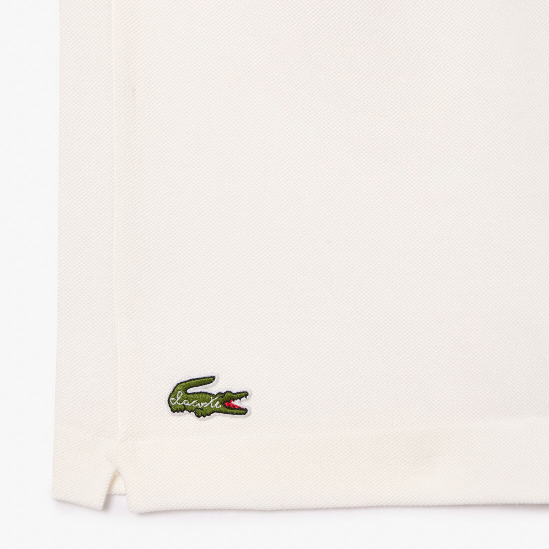 قميص بولو L.12.12 أصلي من القطن المطرز Original L.12.12 Embroidered Patent Cotton Polo Shirt - PH8008-00-70V