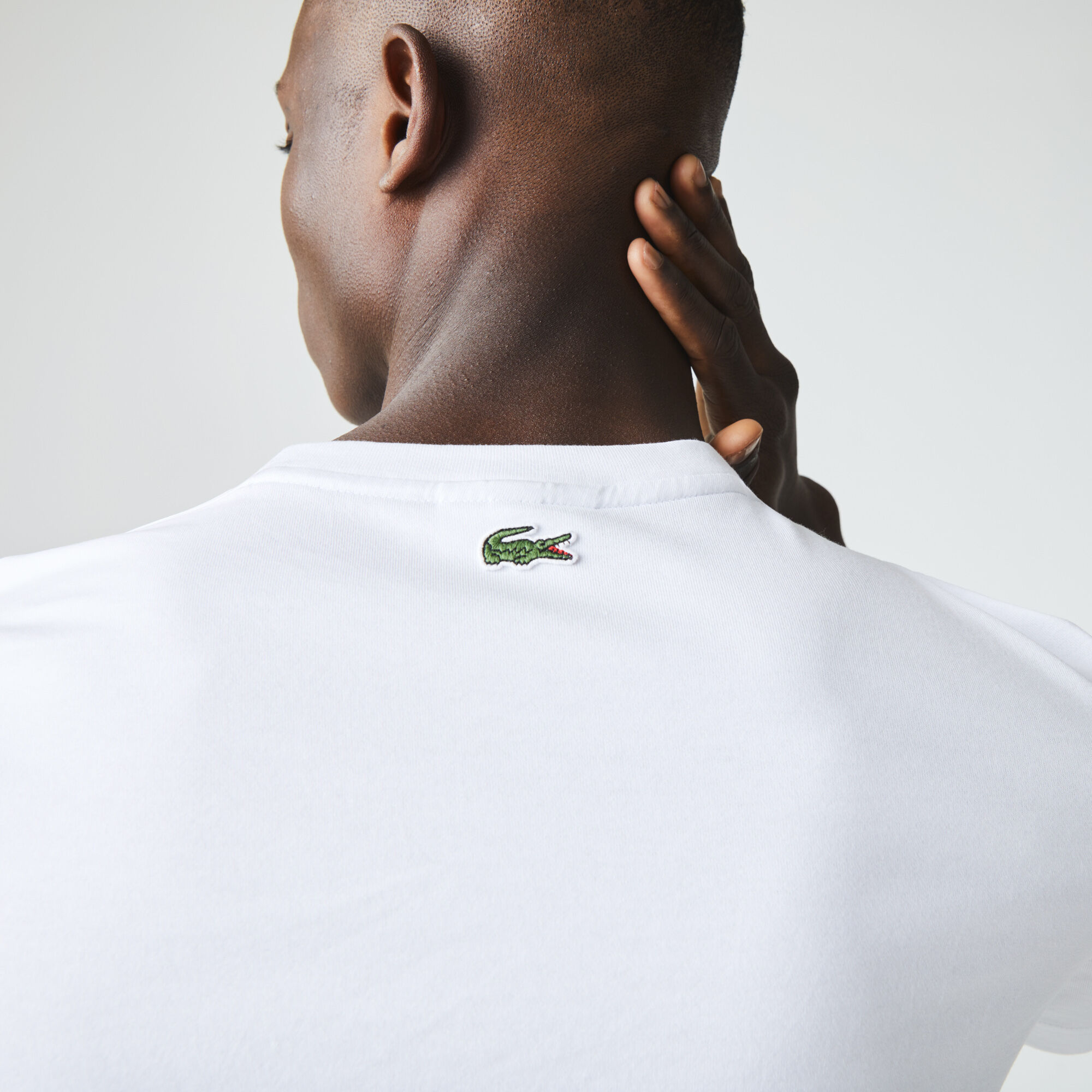 Men's Crew Neck Lacoste 27 Print Cotton T-shirt | Lacoste AE