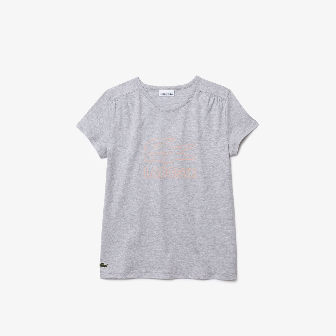 Girls' Crew Neck Printed Cotton T-shirt