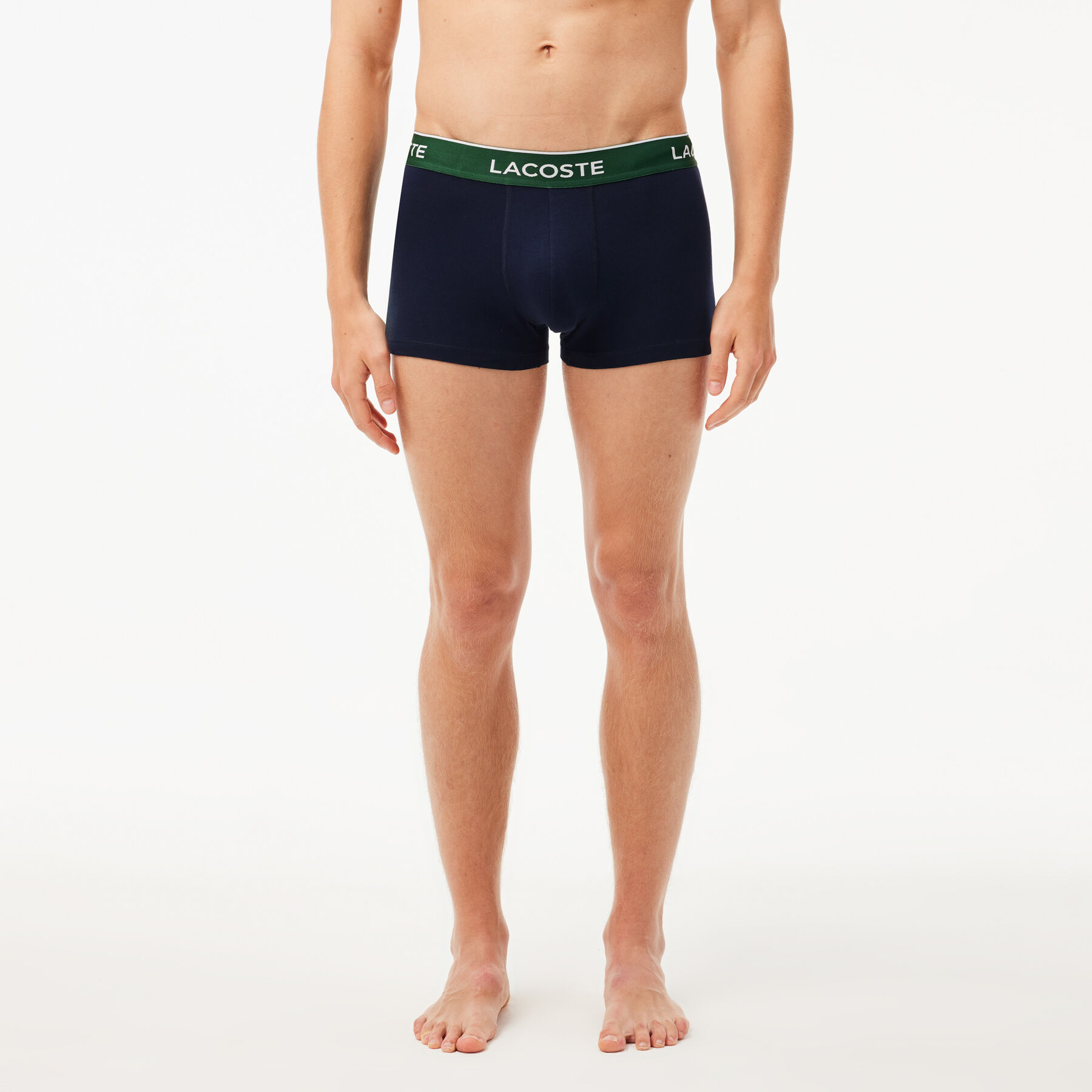 Pack Of 3 Navy Casual Trunks With Contrasting Waistband - 5H3401-00-HY0
