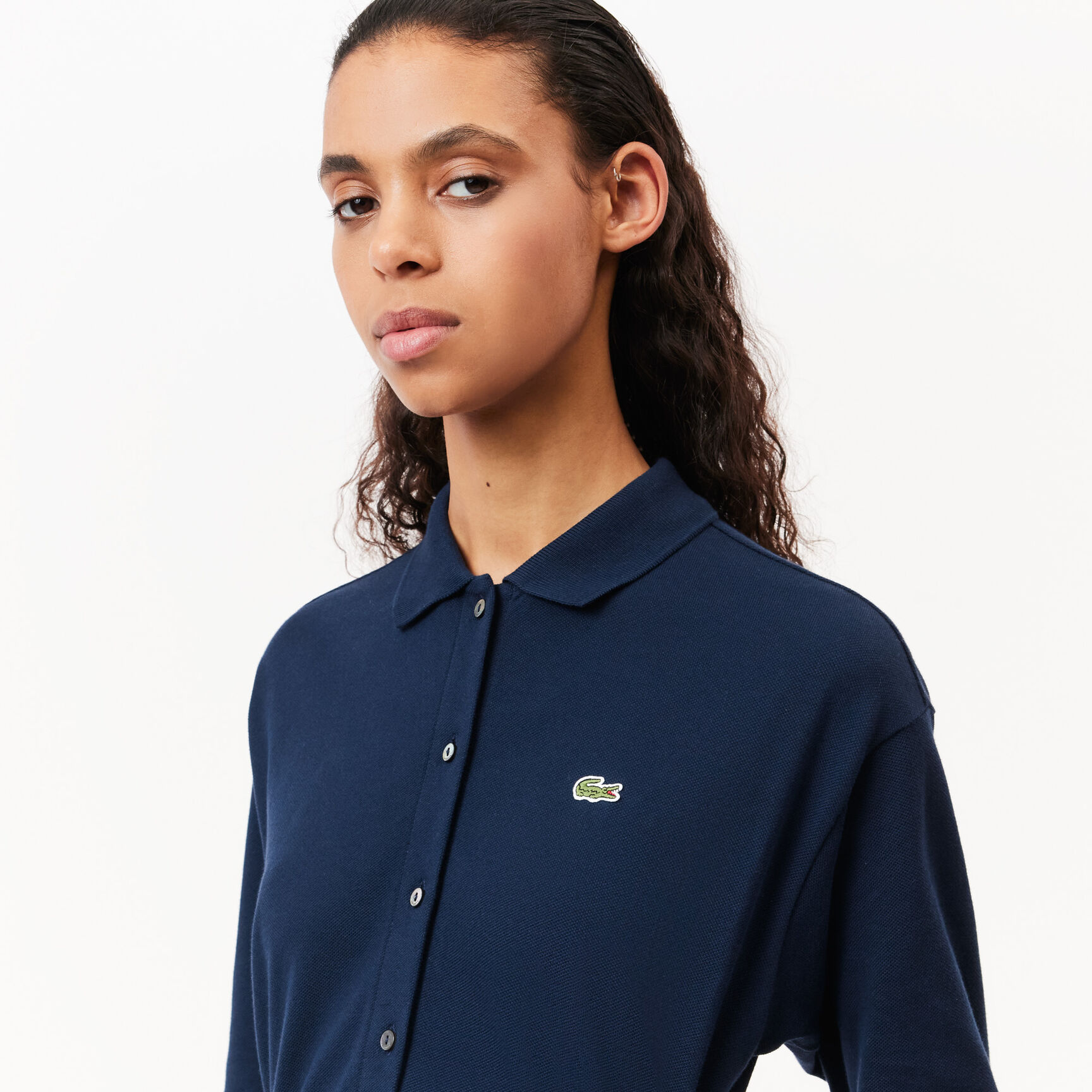 3/4 Sleeve Cotton Pique Polo Dress - EF0850-00-166