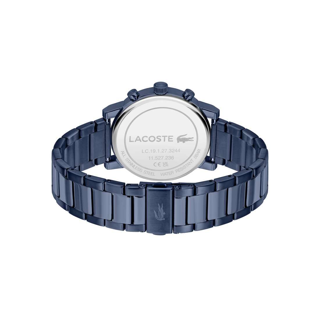 ساعة كوارتز متعددة الوظائف للرجال Men Blue Ip Bracelet Multifunction Quartz Watch - 2011408-BLU
