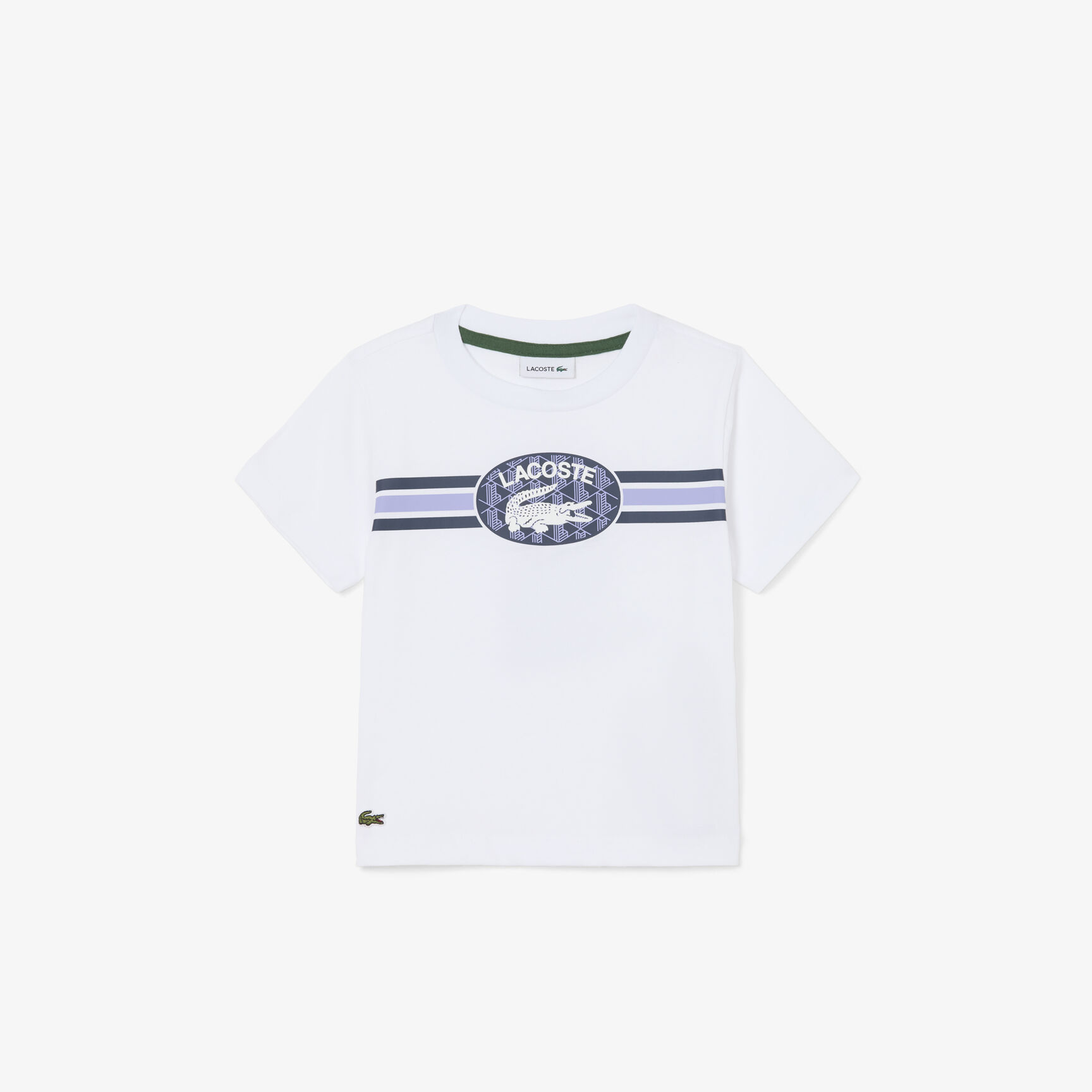 تي شيرت قطني بطبعة مونوغرام Monogram Print Cotton T-shirt - TJ1151-00-001