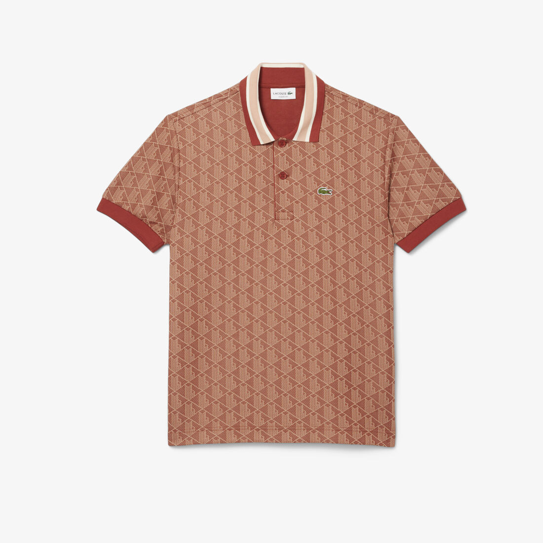 Classic Fit Monogram Jacquard Polo Shirt Classic Fit Monogram Jacquard Polo Shirt - DH1417-00-GTI