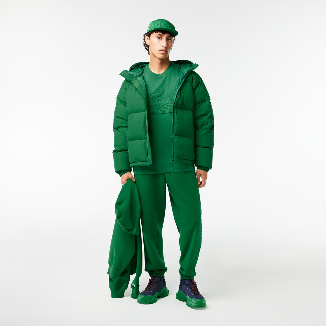 تي شيرت قطن بقصّة فضفاضة مُطرز Relaxed Fit Quilted Badge Jersey T-shirt - TH2104-00-CNQ