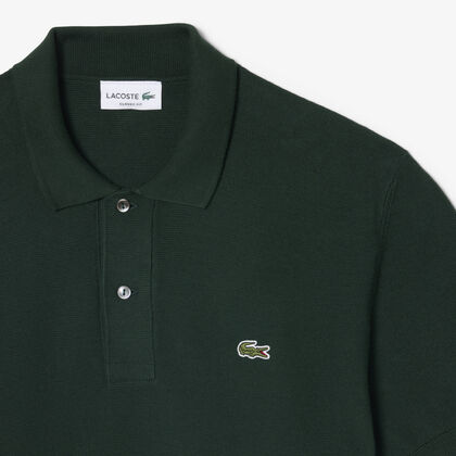 lacoste classic fit knitted polo shirt