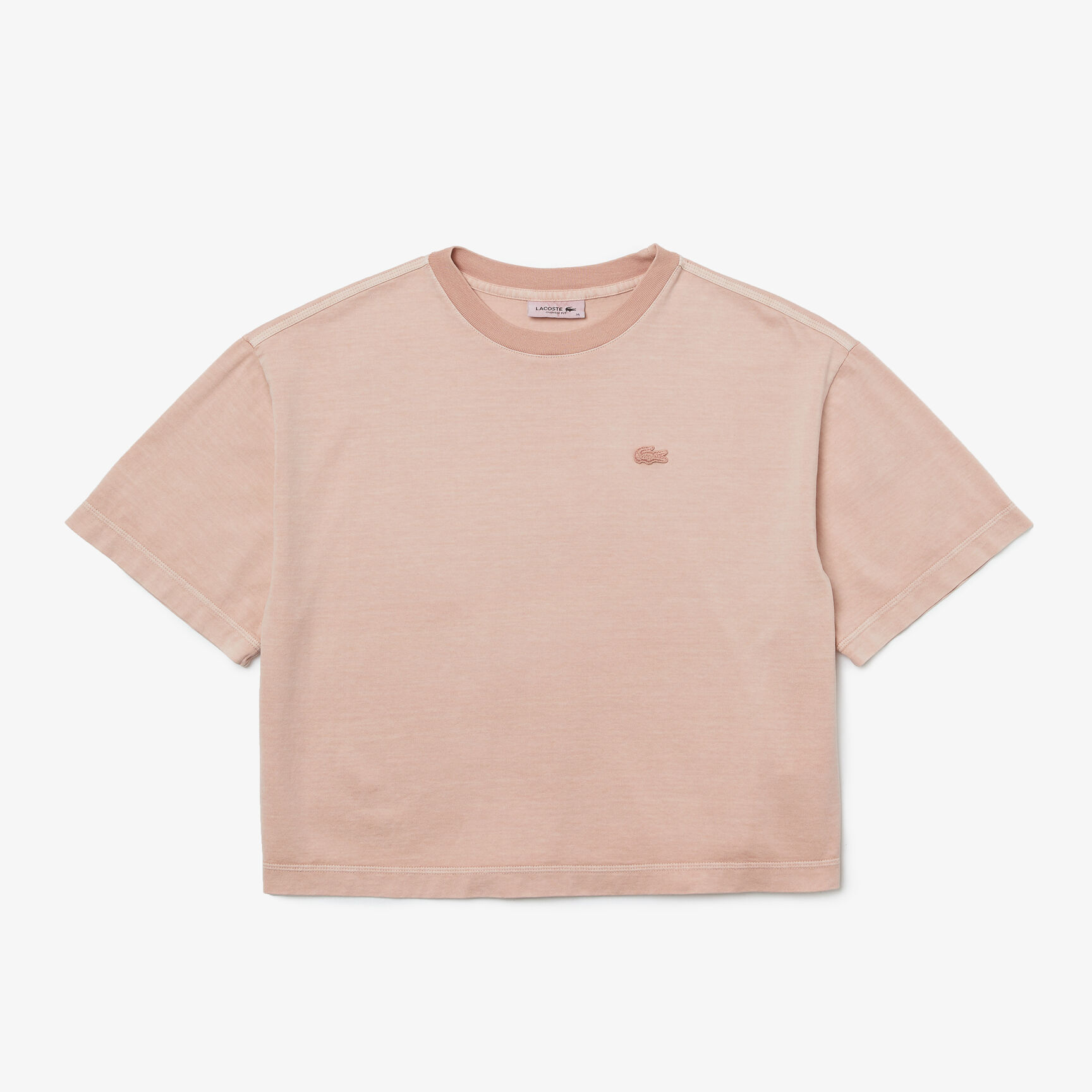 تيشيرت لاكوست قطن عضوي بقصة فضفاضة للنساء تيشيرت لاكوست قطن عضوي بقصة فضفاضة للنساء