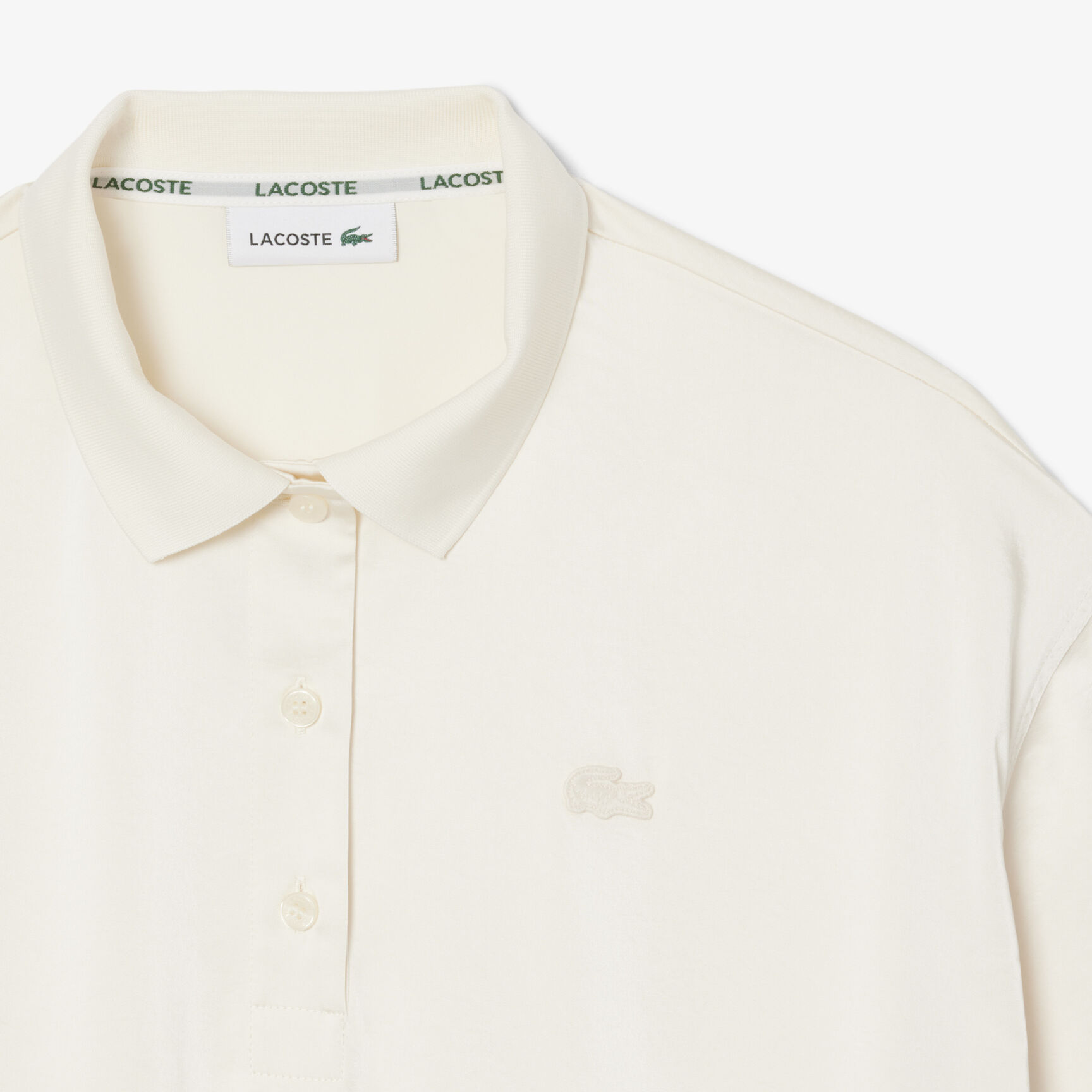 Oversized Silky Fluid Polo Shirt Oversized Silky Fluid Polo Shirt - CF9747-00-XFJ