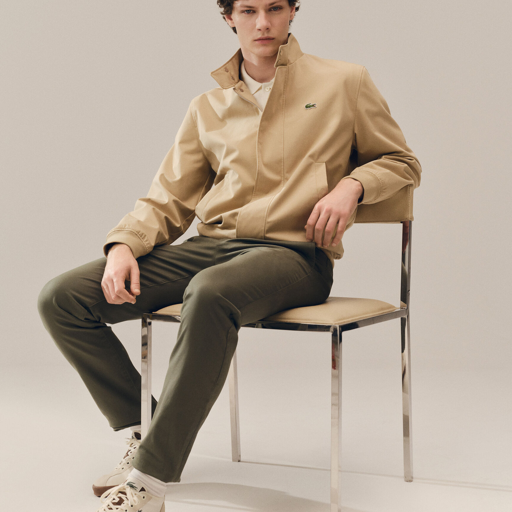 Water-Repellent Twill Harrington Jacket - BH1349-00-02S