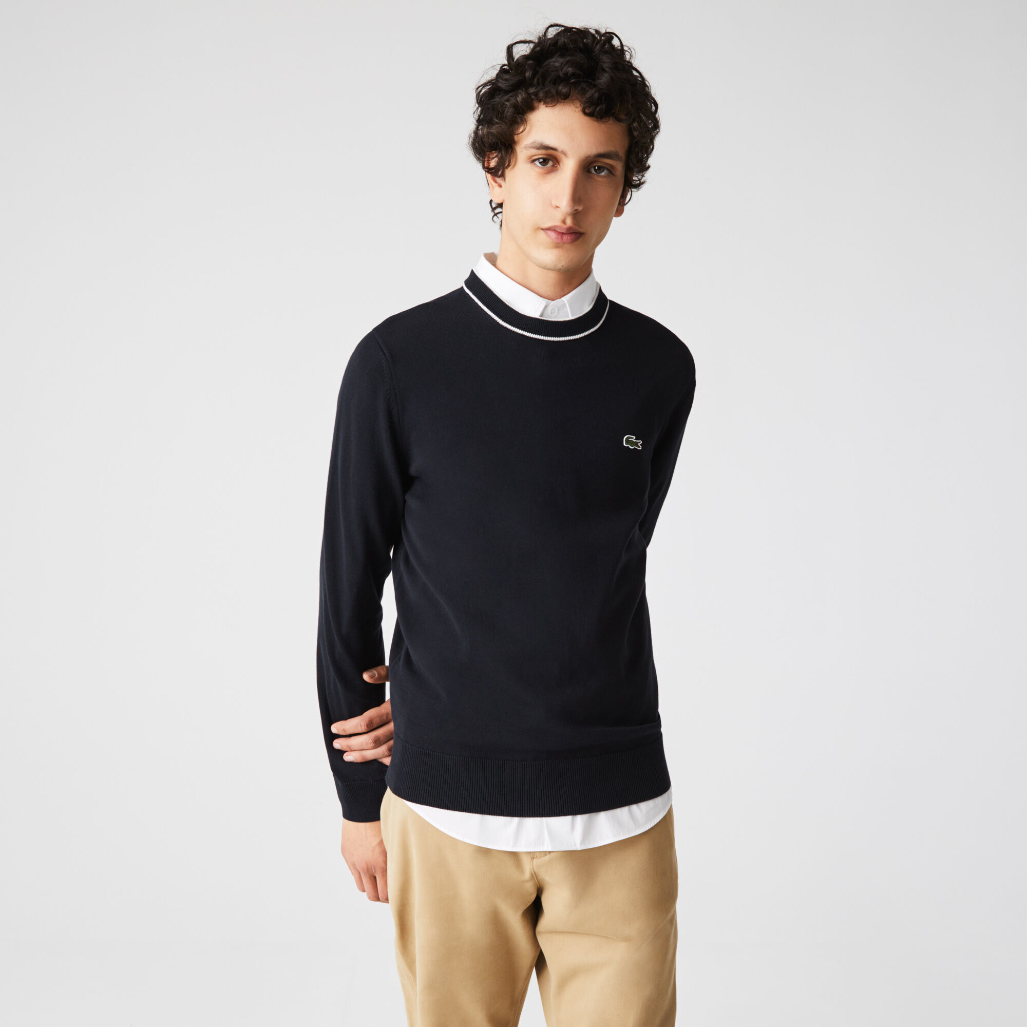 Men's Crew Neck Striped Organic Cotton 