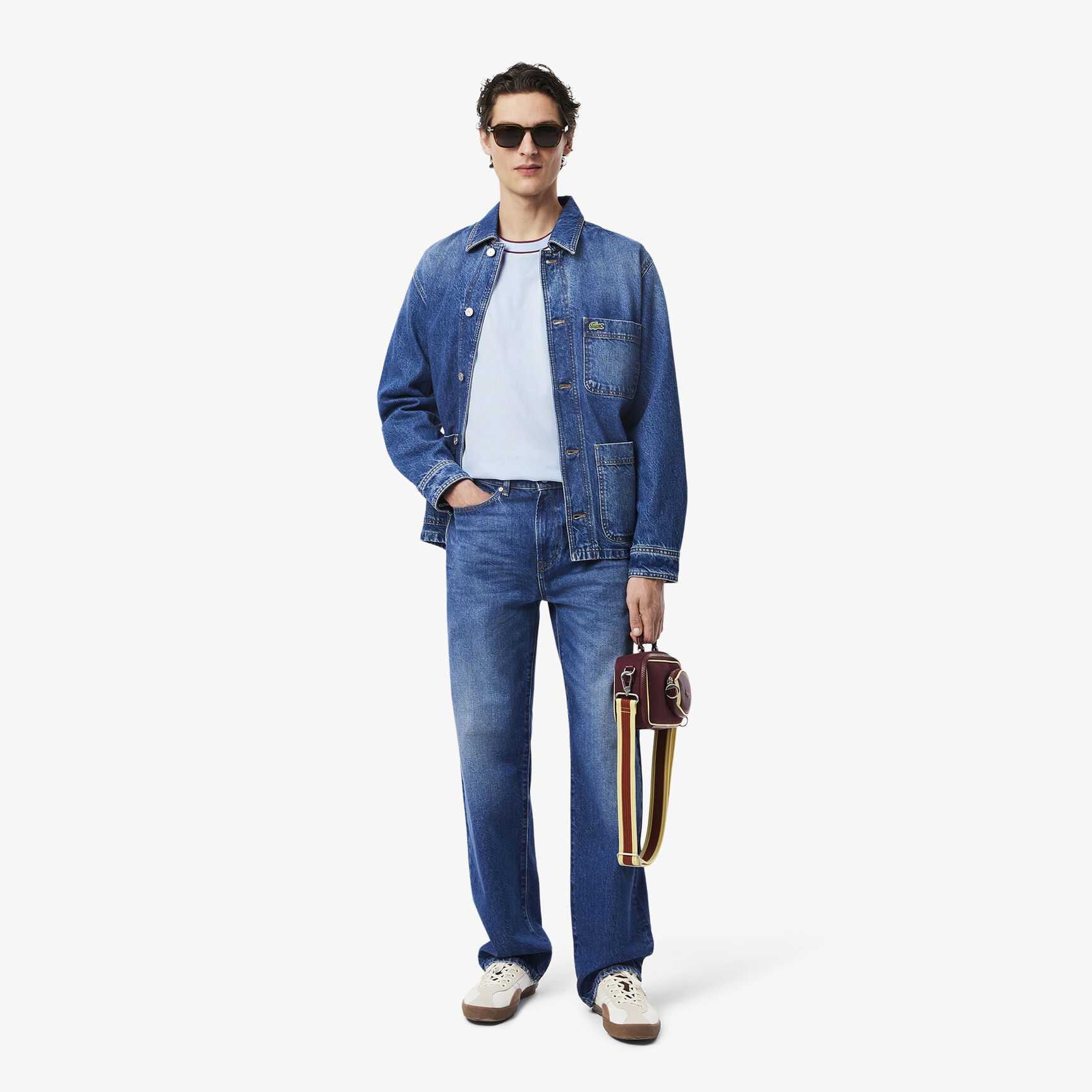 Stretch Pique Stripe Collar T-shirt - TH8174-00-T01