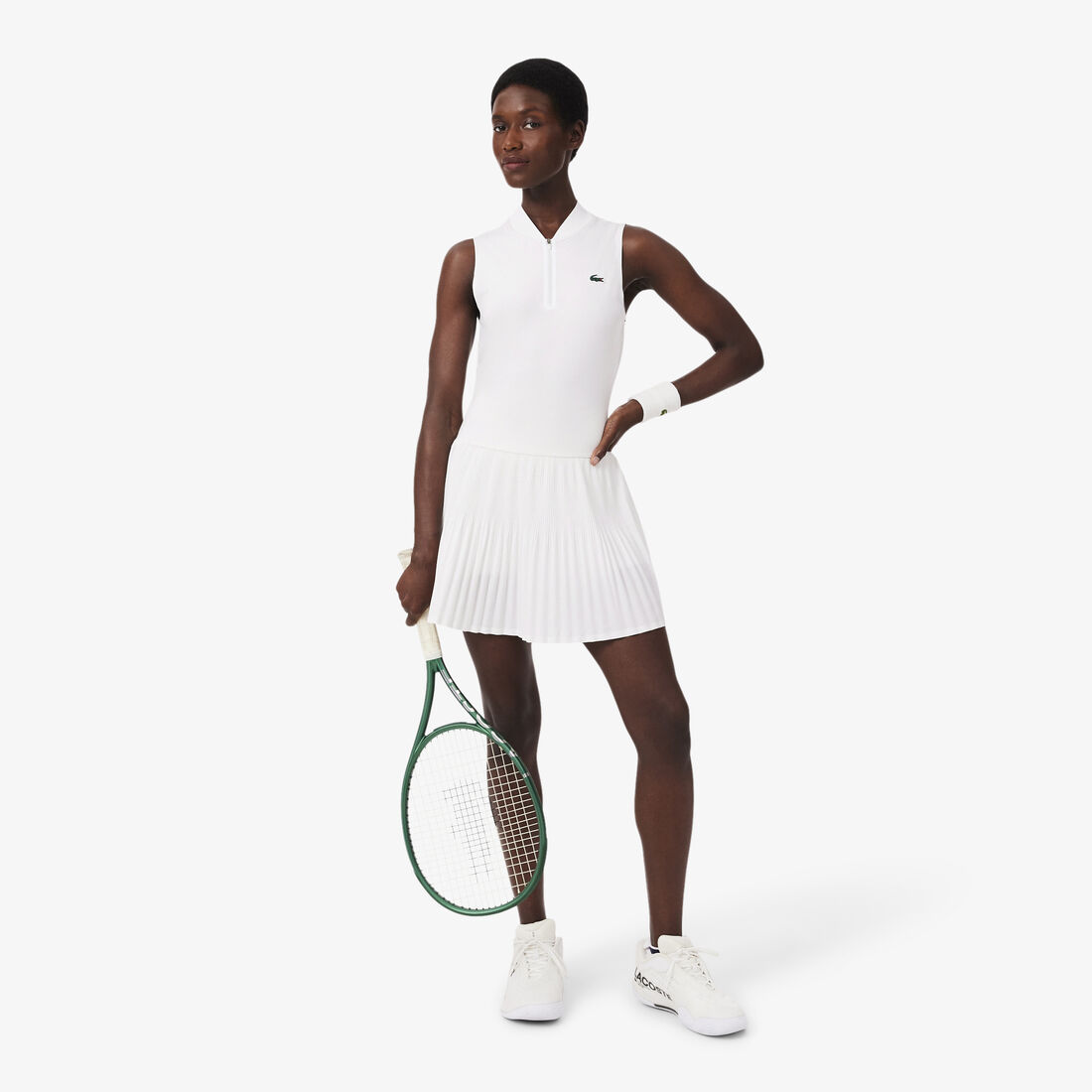 Ultra Dry Stretch Tennis Dress with Liner lacoste ultra dry stretch tennis dress with liner