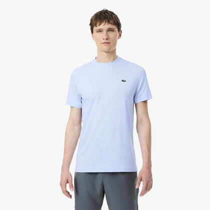 lacoste ultra dry crocodile jacquard tennis t shirt