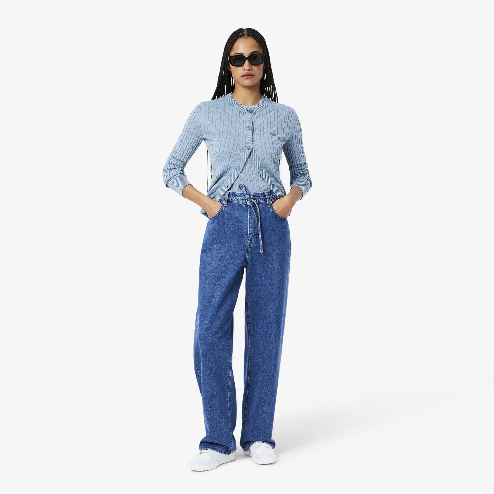 Women's Court Cage Leather Sneakers Women's Court Cage Leather Sneakers - 49SFA0042-2K7