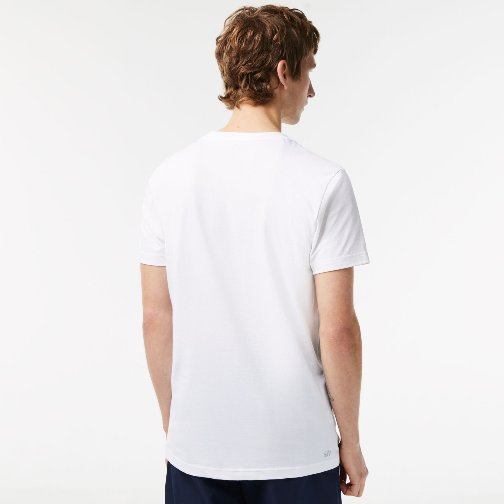 Men's Lacoste Sport Regular Fit T-shirt with Contrast Branding