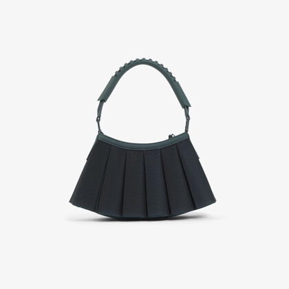 لاكوست runway small leather mesh lenglen purse