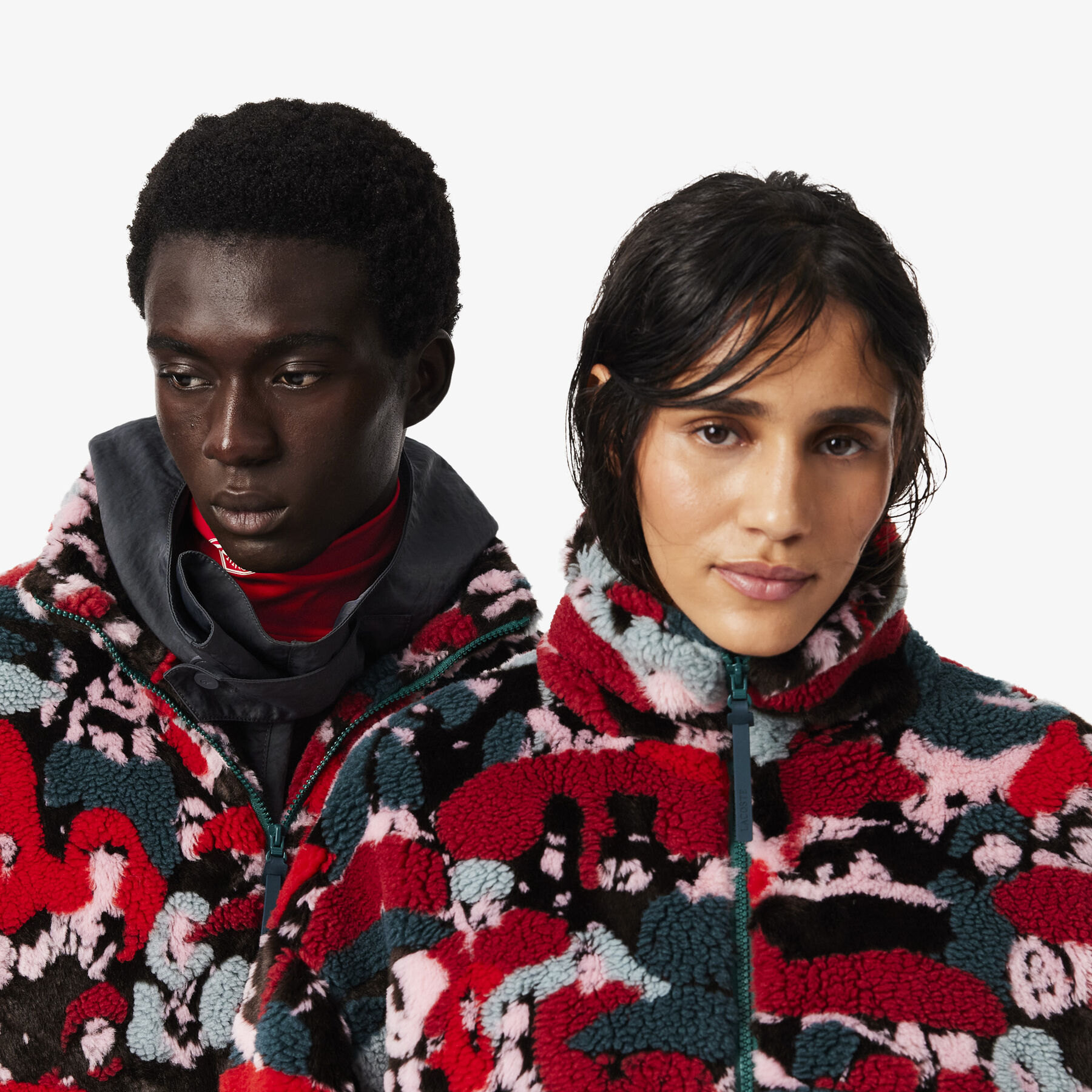 Runway Jacquard Sherpa Jacket lacoste runway jacquard sherpa jacket