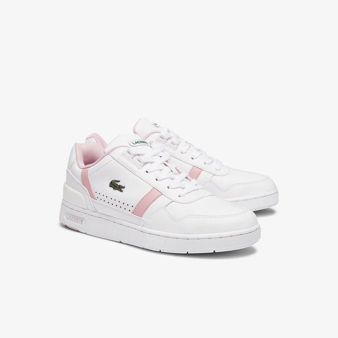 Women's T-Clip Leather and Synthetic Perforated Trainers Women's T-Clip Leather and Synthetic Perforated Trainers