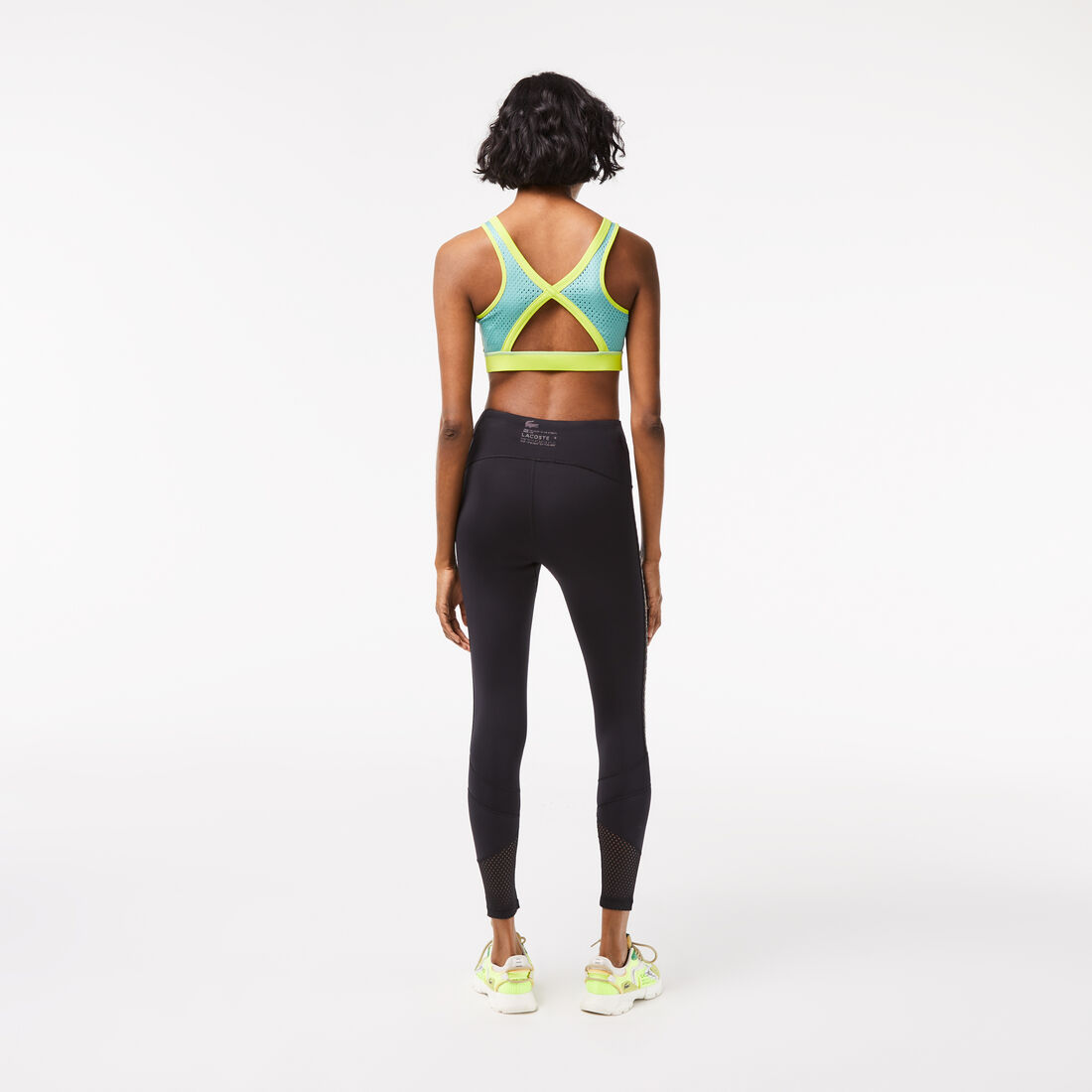 لغينغز مخطط بشعار الماركة للنساء مجموعة Lacoste Sport لغينغز مخطط بشعار الماركة للنساء مجموعة Lacoste Sport