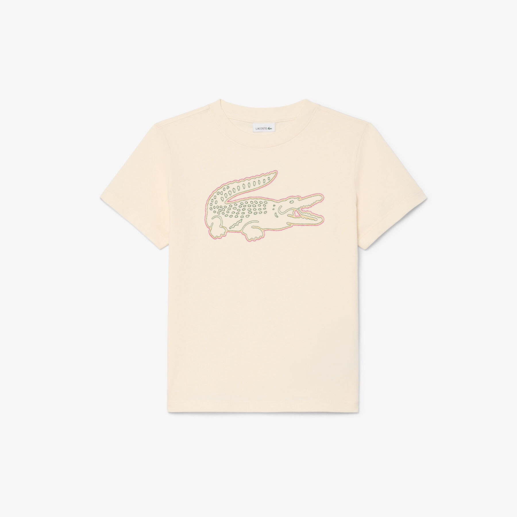 Crocodile Embroidery Cotton T-shirt - TJ0969-00-XFJ