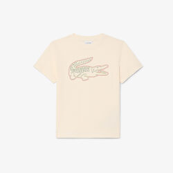 Crocodile Embroidery Cotton T-shirt