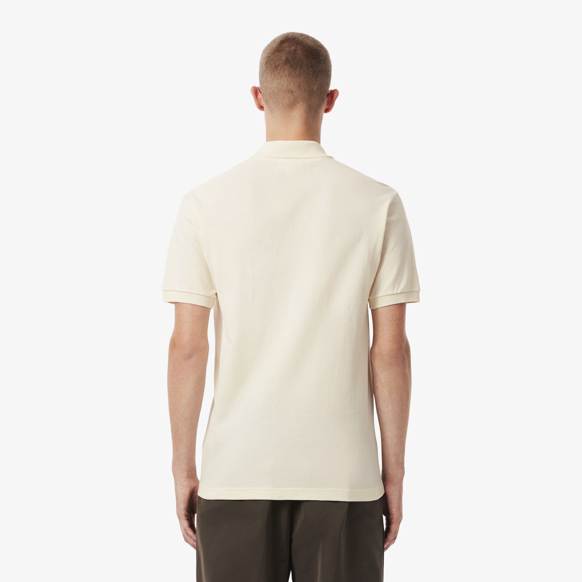 Classic Fit Embroidery Detail Pique Polo Shirt, White | LACOSTE UAE
