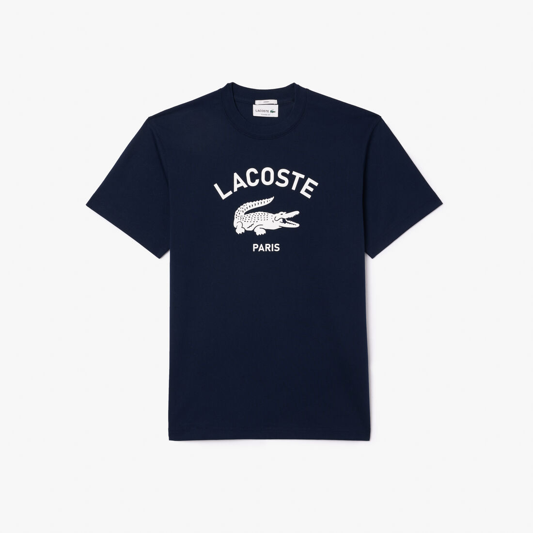 Signature Print Cotton T-shirt lacoste signature print cotton t shirt