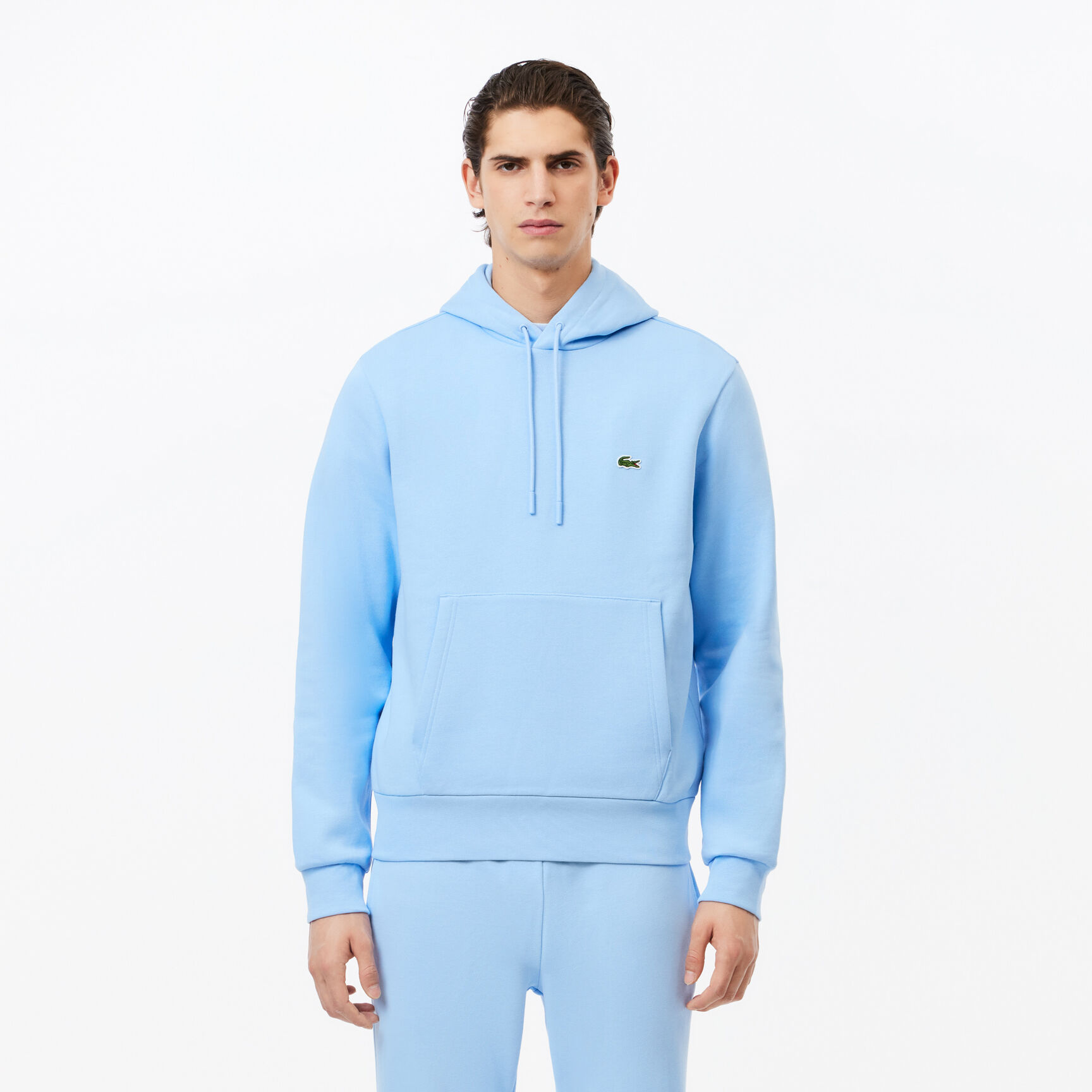Men's Lacoste Organic Cotton Hooded Jogger Sweatshirt - SH9623-00-HBP