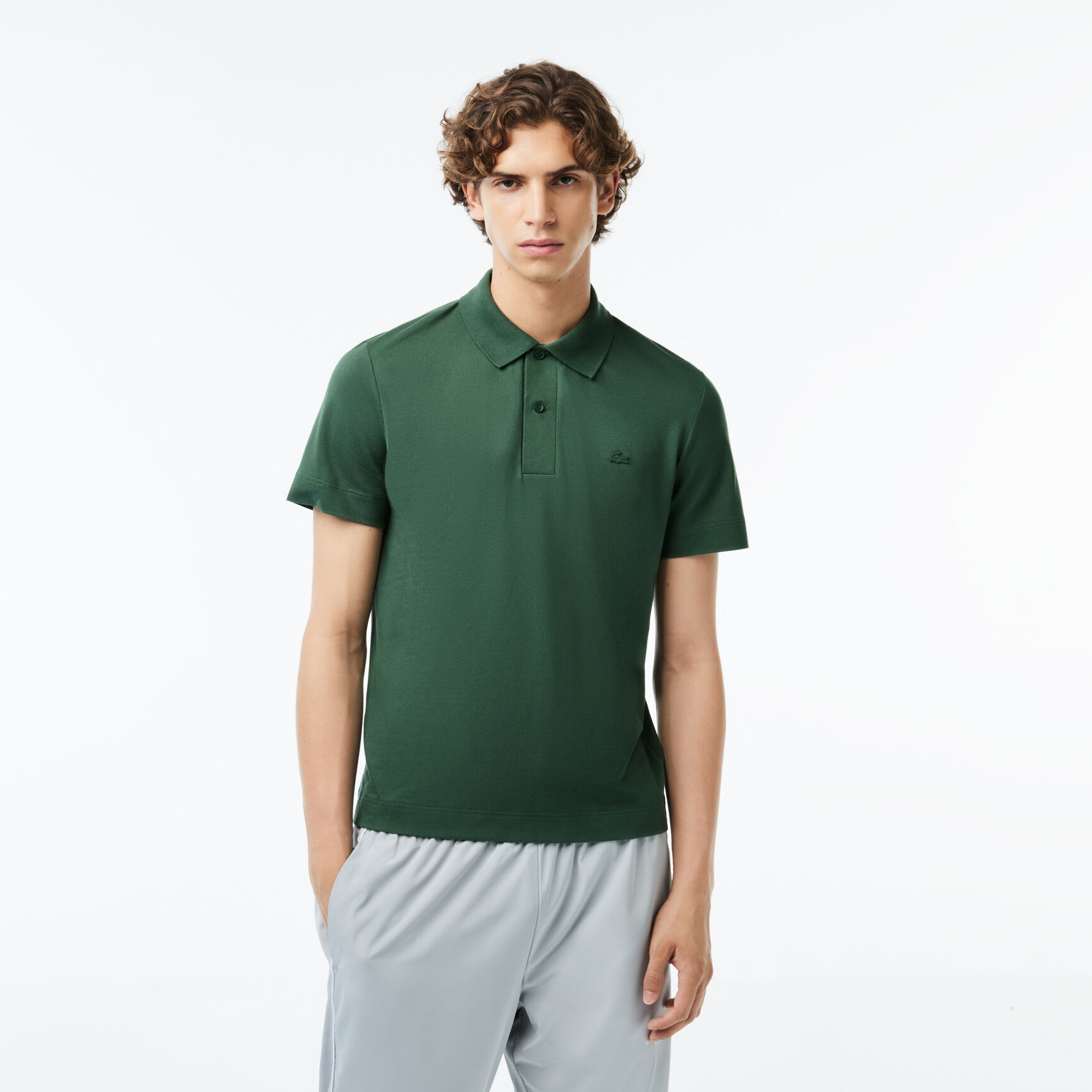 قميص بولو بحركة لاكوست بيكيه خفيف للغاية Lacoste Movement Polo Shirt Ultra Light Pique - PH8361-00-SMI