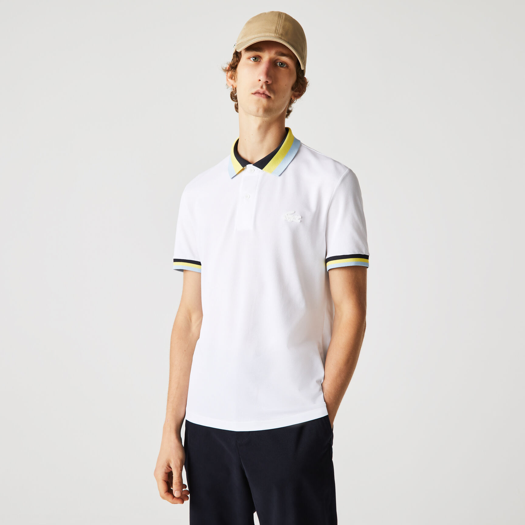 Men&rsquo;s Lacoste Slim Fit Light Breathable Piqu&eacute; Polo